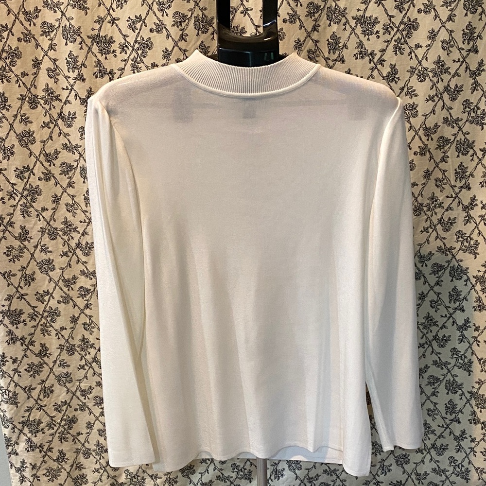 Ming Wang Lightweight White Women's Top